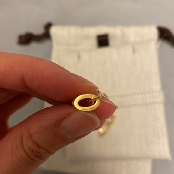 Authentic Hermes Mini H pendant and necklace - Picture 8 of 14